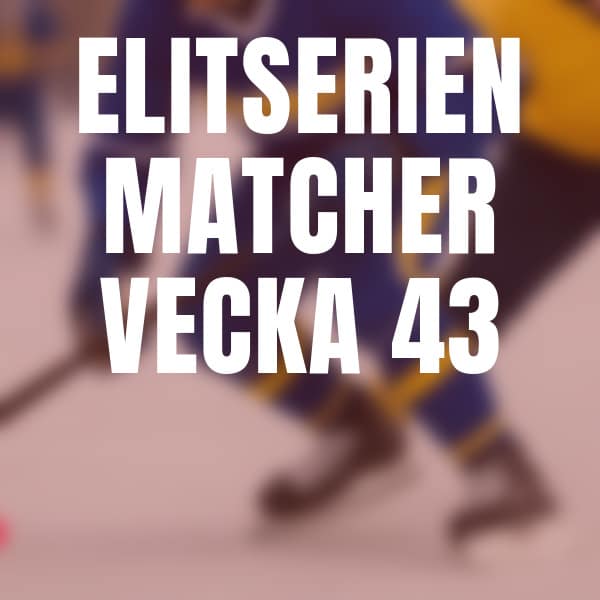 Elitserien i vecka fyrtiotre tidiga toppmoten och jakt pa form